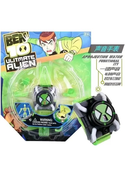 Bandai Orijinal 3D Ben 10 Izle Toprak Savunucuları Prksiyon Izle Omnitrix Oyuncak Anime Figürleri Modeli Pvc Oyuncaklar Boys Için Hediyeler (Yurt Dışından)