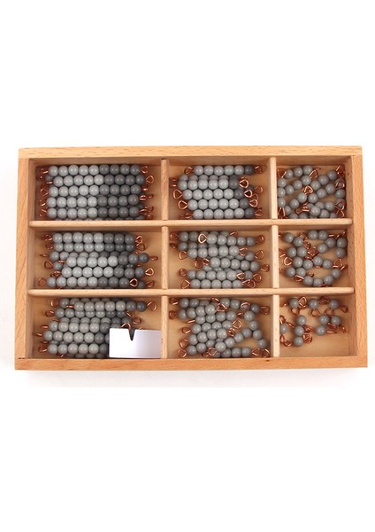 Montessori Sayma Oyunu Çocuklar Için Renkli/altın Boncuk Kutusu Çocuk Numaraları Öğrenme Kaynakları Erken Çocukluk Eğitimi Oyuncak (Yurt Dışından)