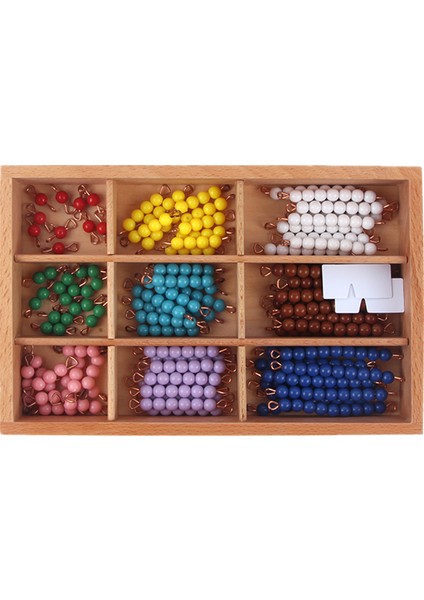 Montessori Sayma Oyunu Çocuklar Için Renkli/altın Boncuk Kutusu Çocuk Numaraları Öğrenme Kaynakları Erken Çocukluk Eğitimi Oyuncak (Yurt Dışından) fırsatları