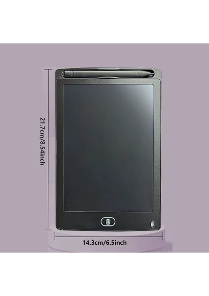 Çocuklar Için 6.5/8.5/10/12 Inç LCD Çizim Tableti Kalemli Şarj Edilebilir Silinebilir Tahta Erkekler Kızlar Için Seyahat Eğitici Oyuncak Hediye (Yurt Dışından)