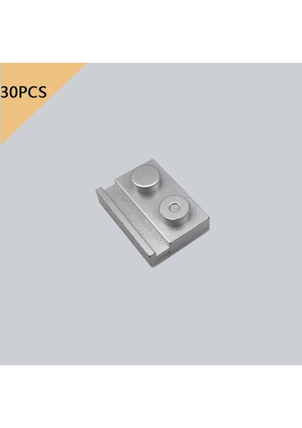 Moc Yapı Taşı Gümüş Küçük Parçacık Bulmaca 3024 3070 6141 Vakıf Tuğla Düz Plaka Eğitici Oyuncak Parçaları (Yurt Dışından)
