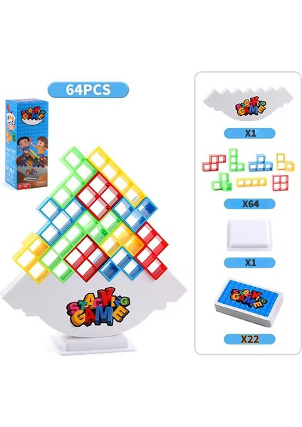 Tetris Denge Blok Oyunu Zeka Gelişimi Oyuncak Blok Oyuncak Aile Hükümleri Için Uygun Bebek Kız Montessori Bulmaca Oyunu (Yurt Dışından)