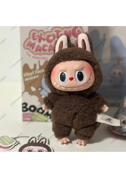 Labubu Canavarlar Gizli Baskı Heyecan Verici Acıbadem Kurabiyesi Orijinal Çoğaltma 1:1 Kutu Oyuncak Vinil Bebek Kawai Heykelcik Çanta Uğuru Kolye (Yurt Dışından)