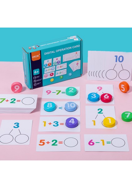 Çocuk Matematik Erken Eğitim Öğretim Yardımcıları Sayı Biliş Eşleştirme Matematik Operasyonları Öğrenme Eğitici Oyuncaklar (Yurt Dışından) fırsatları