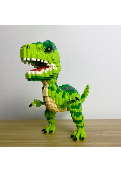 Küçük Yapılı Dinozor Tyrannosaurus Rex Veya Velocira Modelleri Mikro Mini Yapı Taşları Bulmaca Oyuncaklar Mükemmel Hediyeler Masaüstü Dekorasyon (Yurt Dışından)