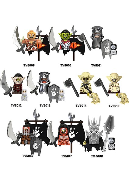 Lord Yüzükler Aksiyon Figürleri Oyuncak Ortaçağ Şövalye Asker Orklar Elfler Azog Goblin Sauron Aragorn Savaşları Yapı Taşları Tuğlalar Hediye (Yurt Dışından) fiyatları
