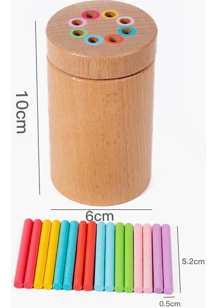 Klip Ahşap Boncuk Test Tüpü Oyuncak Renk Ayırma Oyunu Boncuk Sayma Ince Motor Becerisi Montessori Oyuncaklar Çocuklar Için Çocuklar Için Hediye (Yurt Dışından)