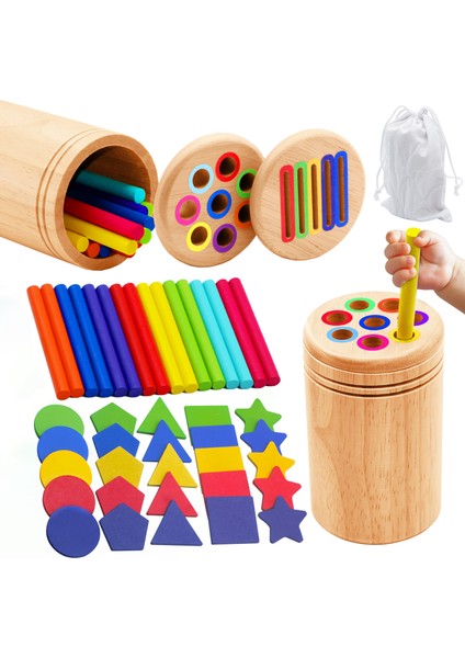 Klip Ahşap Boncuk Test Tüpü Oyuncak Renk Ayırma Oyunu Boncuk Sayma Ince Motor Becerisi Montessori Oyuncaklar Çocuklar Için Çocuklar Için Hediye (Yurt Dışından) fiyatları