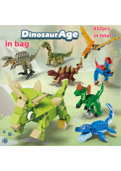 Küçük Yapılı Dinozor Tyrannosaurus Rex Veya Velocira Modelleri Mikro Mini Yapı Taşları Bulmaca Oyuncaklar Mükemmel Hediyeler Masaüstü Dekorasyon (Yurt Dışından)