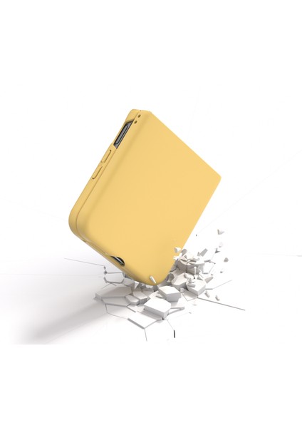 Anti-Düşen Telefon Kılıfı Için Xiaomi Mix Flip 5g Kılıf Sert Pc Koruyucu Telefon Kapak Cilt Dokunmatik Duygu-Sarı (Yurt Dışından) modelleri