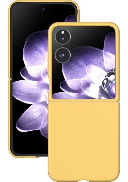 Anti-Düşen Telefon Kılıfı Için Xiaomi Mix Flip 5g Kılıf Sert Pc Koruyucu Telefon Kapak Cilt Dokunmatik Duygu-Sarı (Yurt Dışından) indirimleri