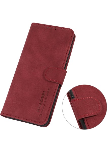 Khazneh Xiaomi 15 Ultra Kılıf Pu Deri Cüzdan Standlı Telefon Kapağı-Kırmızı (Yurt Dışından) fiyatları