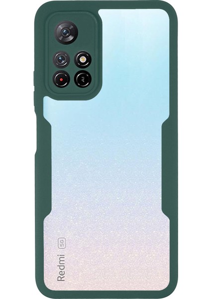360 Derece Koruma Akrilik+Tpu Hibrit Telefon Kılıfı Pet Screen Film ile Xiaomi Redmi Not 11 5g (Çin) (Mediatek)/redmi Not 11T 5g/redmi Not 11S 5g-Dark Yeşil (Yurt Dışından) fiyatları