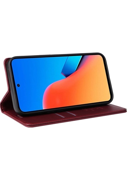 Xiaomi Redmi 12 4g/5g(Global)Deri Kılıf Cüzdan Telefon Kapağı-Şarap Kırmızısı Için (Yurt Dışından) fırsatları