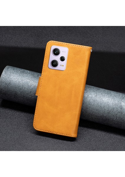 Xiaomi Redmi Için Telefon Kapağı Not 12 Pro 5g/note 12 Pro Speed ​​5g/poco X5 Pro 5g Anti-Drop Cüzdan Standı Kılıf Flip Deri Kapak Strap-Sarı (Yurt Dışından) indirimleri