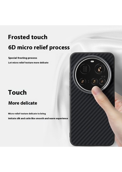 Abeel Xiaomi 15 Ultra Kılıf Magsafe ile Uyumlu Karbon Fiber Dokulu Arka Kapak-Siyah/kırmızı (Yurt Dışından)