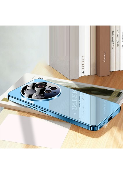 Xiaomi 15 Ultra Kılıf Galvanik Pc Telefon Arka Kapak Kamera Lens Koruyucu-Mavi Için (Yurt Dışından)