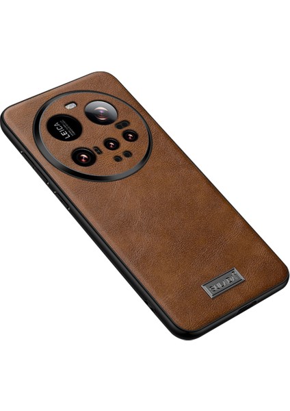Sulada Xiaomi 15 Ultra Kılıf Pu Deri+Tpu+Pc Arka Telefon Kapağı-Kahverengi (Yurt Dışından)