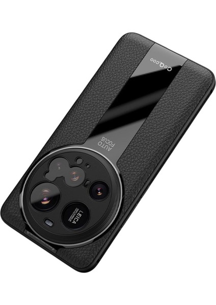 Q.coo Xiaomi 15 Ultra Kılıf Darbeye Dayanıklı Pu+Tpu+Akrilik Telefon Kapağı-Siyah (Yurt Dışından)
