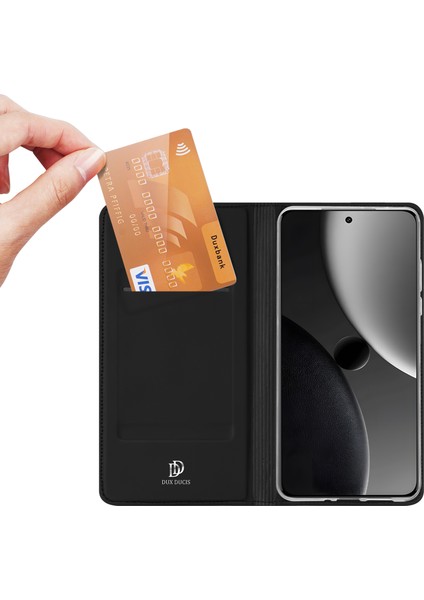 Xiaomi 15 Ultra Kılıf Dux Ducıs Skin Pro Serisi Deri Stand Kapağı Kart Sahibinin-Siyah (Yurt Dışından) fiyatları