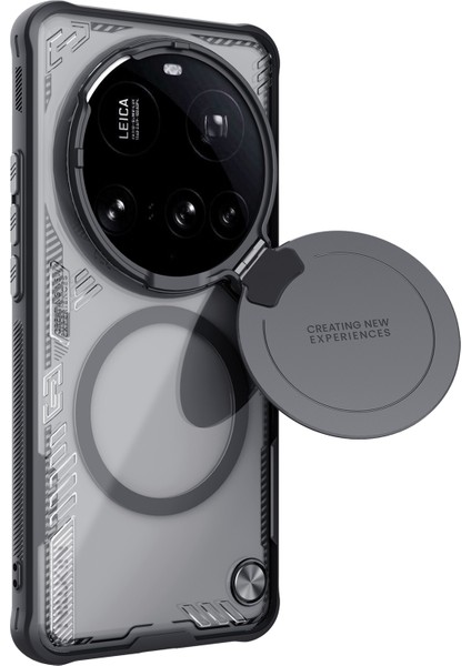 Nıllkın Iceblade Prop Xiaomi 15 Ultra Kılıf Magsafe Lens Kapağı ile Uyumlu Kickstand Pc + Tpu Telefon Kapağı-Siyah (Yurt Dışından)