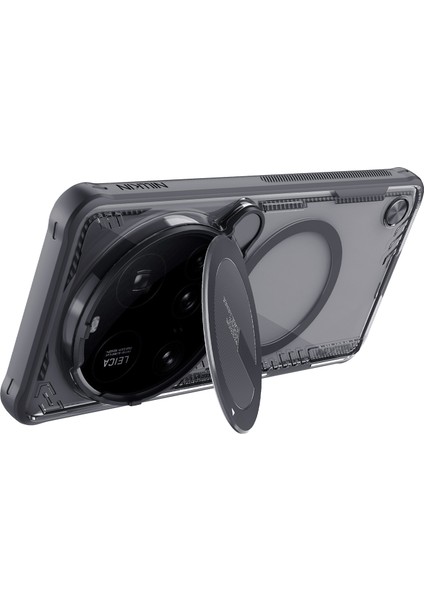 Nıllkın Iceblade Prop Xiaomi 15 Ultra Kılıf Magsafe Lens Kapağı ile Uyumlu Kickstand Pc + Tpu Telefon Kapağı-Siyah (Yurt Dışından) modelleri