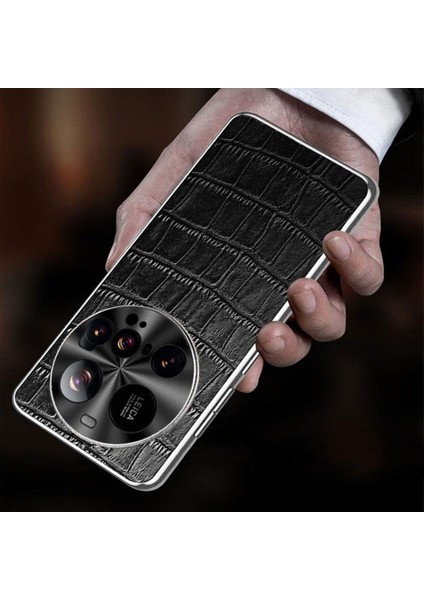Xiaomi 15 Ultra Kılıf Timsah Dokulu Hakiki Inek Derisi+Tpu+Metal Telefon Kapağı-Siyah (Yurt Dışından) fiyatları