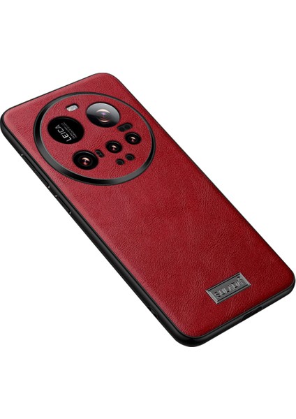 Sulada Xiaomi 15 Ultra Kılıf Pu Deri+Tpu+Pc Arka Telefon Kapağı-Kırmızı (Yurt Dışından)