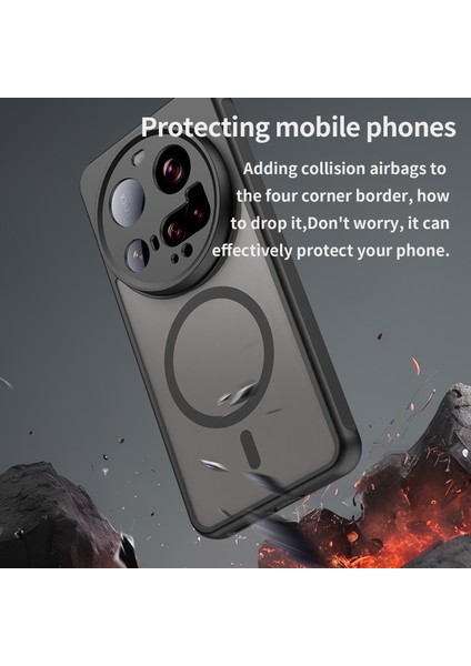 Xiaomi 15 Ultra Kılıf Için Magsafe Anti Drop Pc+Tpu Telefon Kapağı ile Uyumlu-Siyah (Yurt Dışından) modelleri