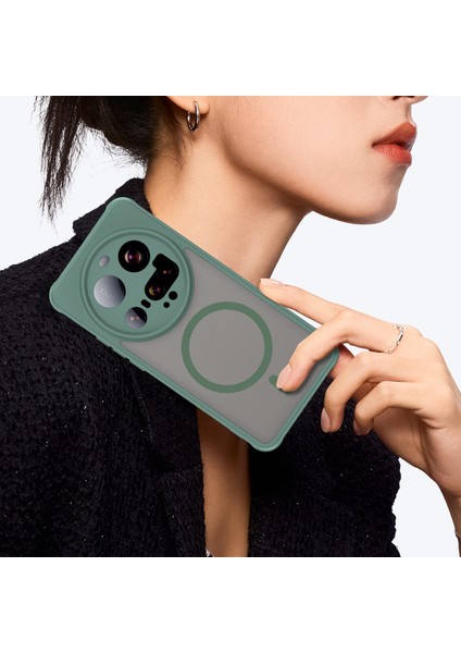 Xiaomi 15 Ultra Kılıf Için Magsafe Anti Drop Pc+Tpu Telefon Kapağı ile Uyumlu-Yeşil (Yurt Dışından) fiyatları