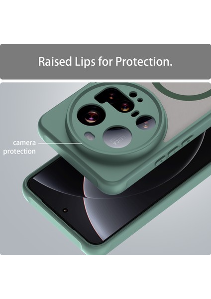 Xiaomi 15 Ultra Kılıf Için Magsafe Anti Drop Pc+Tpu Telefon Kapağı ile Uyumlu-Yeşil (Yurt Dışından) indirimleri