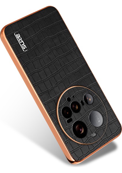 Azns Xiaomi 15 Ultra Kılıf Galvanik Timsah Dokulu Pu+Tpu Telefon Kapağı-Siyah (Yurt Dışından) fırsatları