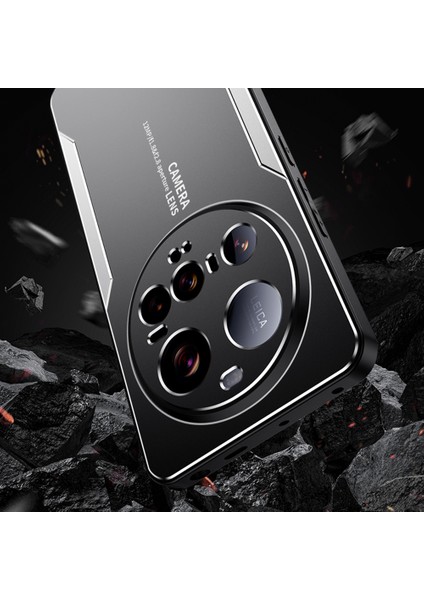 Xiaomi 15 Ultra Telefon Kılıfı Için Alüminyum Alaşımlı Tpu Pc Arka Kapak-Gümüş (Yurt Dışından)