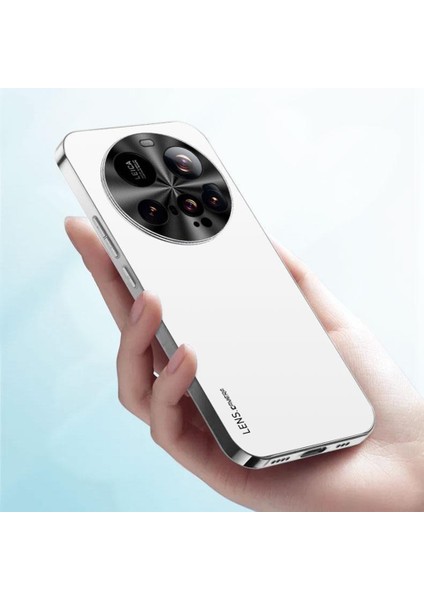 Xiaomi 15 Ultra Kılıf Akrilik+Tpu+Metal Çizilmez Telefon Kılıfı, Elektro Kaplama Çerçeveli-Beyaz (Yurt Dışından) modelleri