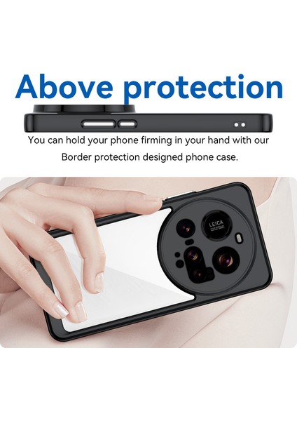 Xiaomi 15 Ultra Kılıf Tpu+Akrilik Koruyucu Şeffaf Telefon Kapağı-Siyah (Yurt Dışından) fırsatları