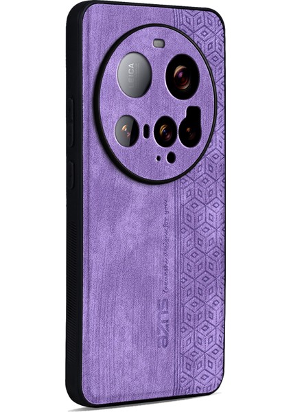 Azns Xiaomi 15 Ultra Kılıf Koruyucu Pu Deri Kaplı Tpu Telefon Kabuk-Mor (Yurt Dışından)