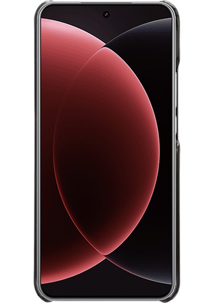 Xiaomi 15 Ultra Kılıf Için Çift Kart Yuvaları Pu Deri + Sert Pc Telefon Kapağı-Siyah (Yurt Dışından)