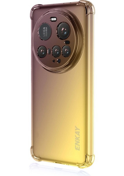 Xiaomi 15 Ultra Tpu Kılıf Enkay Kalınlaşmış Dört Köşeli Düşmeye Dayanıklı Telefon Arka Kapak-Mor/altın (Yurt Dışından)