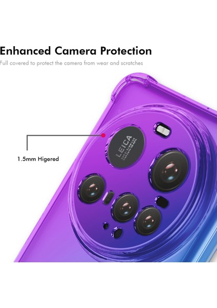 Xiaomi 15 Ultra Tpu Kılıf Enkay Kalınlaşmış Dört Köşeden Düşmeye Dayanıklı Telefon Arka Kapak-Mavi/pembe (Yurt Dışından) fırsatları