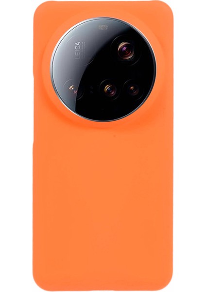 Xiaomi 15 Ultra Kılıf Sert Pc Düşmeye Dayanıklı Buzlu Minimalist Telefon Kapağı-Turuncu (Yurt Dışından)