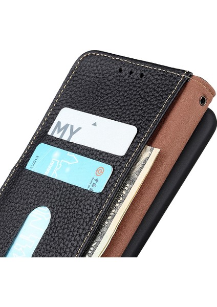 Khazneh Xiaomi 15 Ultra Kılıf Hakiki Inek Deri Flip Telefon Kapağı-Siyah (Yurt Dışından) modelleri