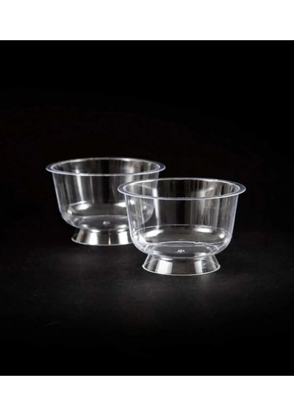 Plastik/ Kristal Ayaklı Kase 10'lu