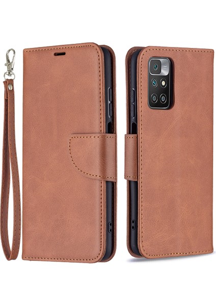Xiaomi Için Redmi 10 4g (2021)/REDMI 10 Prime/redmi 10 2022 4g/redmi Not 11 4g (Mediatek) Geri Çekilmeye Dayanıklı Şık Kullanışlı Kahverengi (Yurt Dışından)