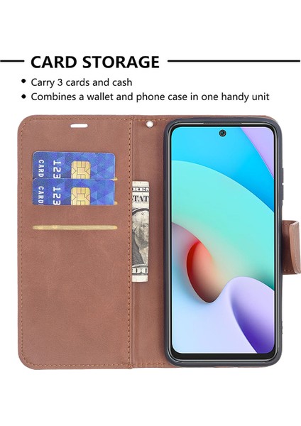 Xiaomi Için Redmi 10 4g (2021)/REDMI 10 Prime/redmi 10 2022 4g/redmi Not 11 4g (Mediatek) Geri Çekilmeye Dayanıklı Şık Kullanışlı Kahverengi (Yurt Dışından) modelleri