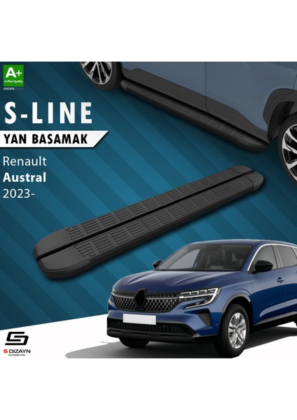S-Dizayn Renault Austral S-Line Siyah Yan Basamak 183 cm 2023 Üzeri A+ Kalite fiyatları