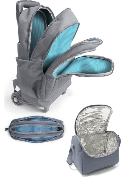 Kids Renkli Çizgili 3’lü Okul Çanta Seti SET0123970 modelleri