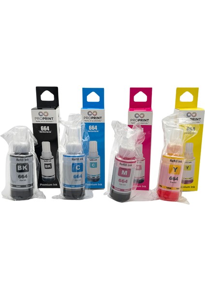Epson L1300 4 Renk Muadil Mürekkep T664