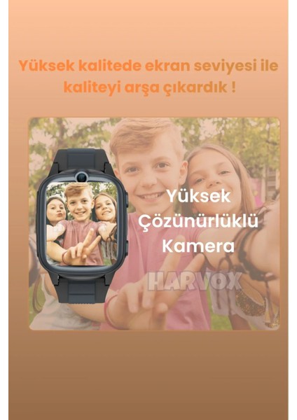 Hx Kids 4g Max Sim Kartlı Harvox Akıllı Çocuk Saati Gps Konum Takibi Görüntülü Konuşma 4g Destekli fırsatları