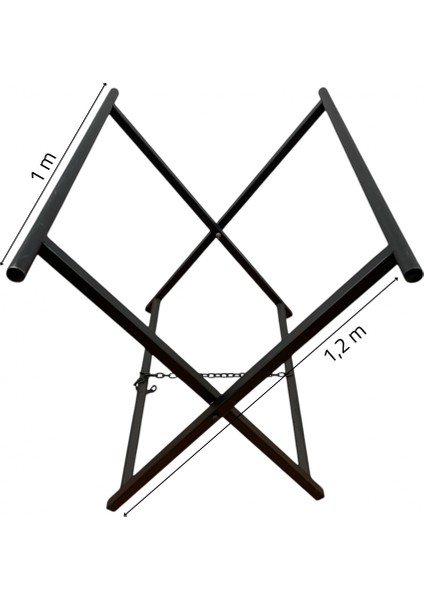 Katlanabilir Iskelet Pdr Tamir Sehpası - 1 x 1,5