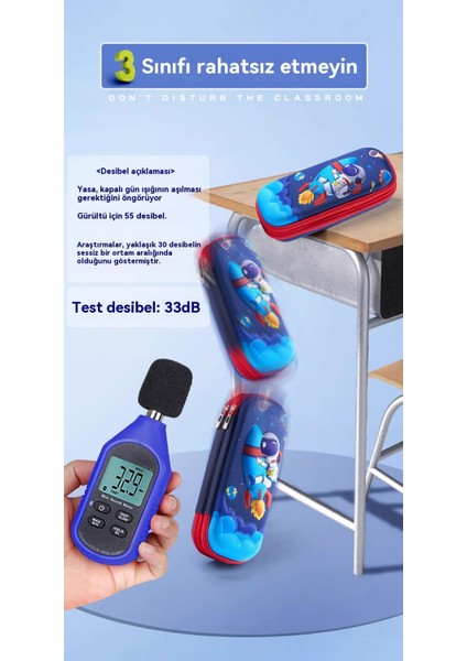 3D Kalem Kutusu Çift Katmanlı Büyük Kapasiteli Kırtasiye Kutusu Depolama (Yurt Dışından) modelleri